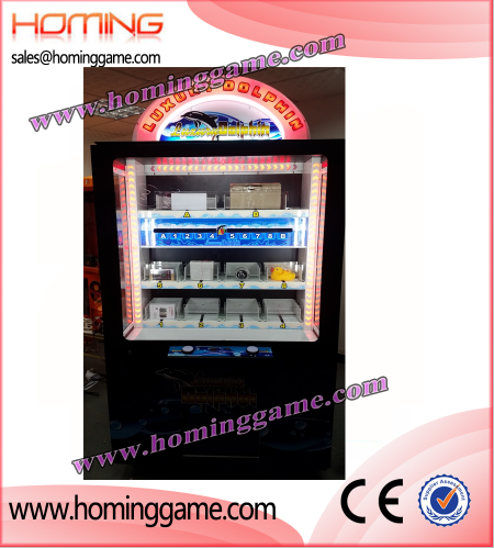 luxury dolpin icube prize game machine,icube prize game machine,prize redemption game machine,game machine,arcade game machine,coin operated game machine,electrical slot game machine,indoor game machine,amsuement machine,amusement park game equipment,gift game machine,prize vending machine,vending machine,vendor game machine,key master prize game machine,barber cut prize game machine