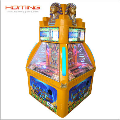 Pharaoh's Treasure coin pusher game machine,arcade coin pusher game machine