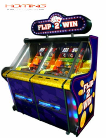 Flip2Win coin pusher,coin pusher game machine,arcade coin pusher,arcade game machine,full size coin pusher,penny pusher