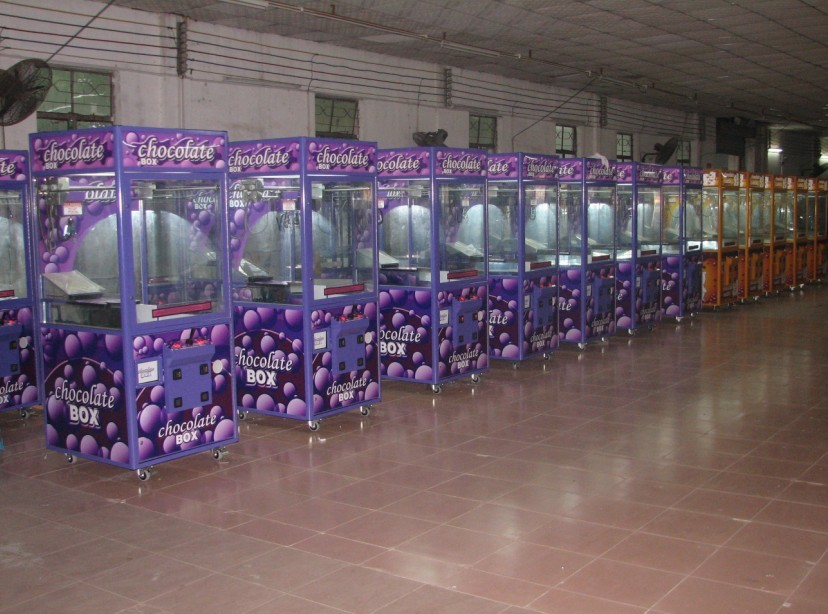 Purple chocolate crane machine production line