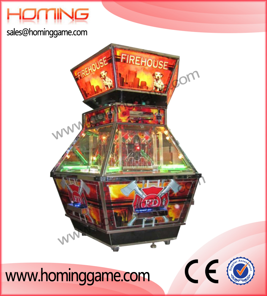 fire house coin pusher game machine,coin pusher game machine,game machine,arcade game machine,coin operated game machine,amusement machine,game equipment,HomingGame