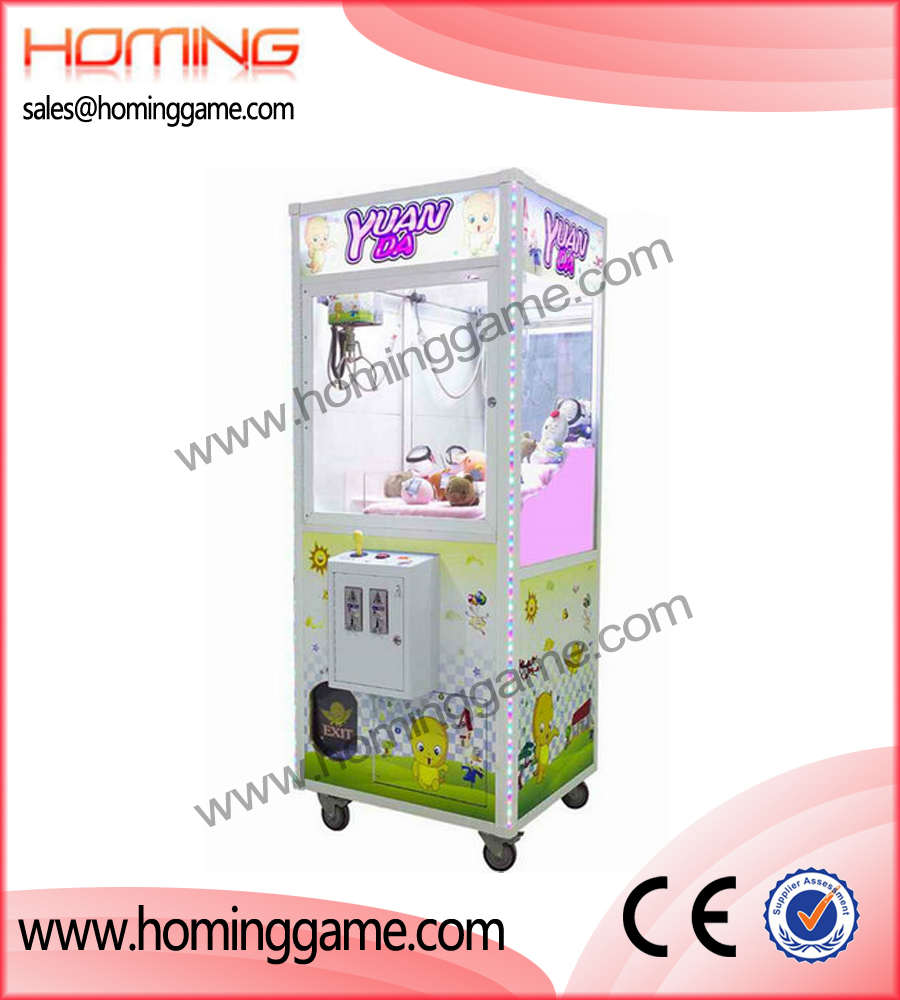 YuanDa crane machine,crane machine,prize game machine,game machine,arcade game machine,coin operated game machine,indoor game machine,amusement game equipment,amusment machine,electrical slot game machine,vending machine