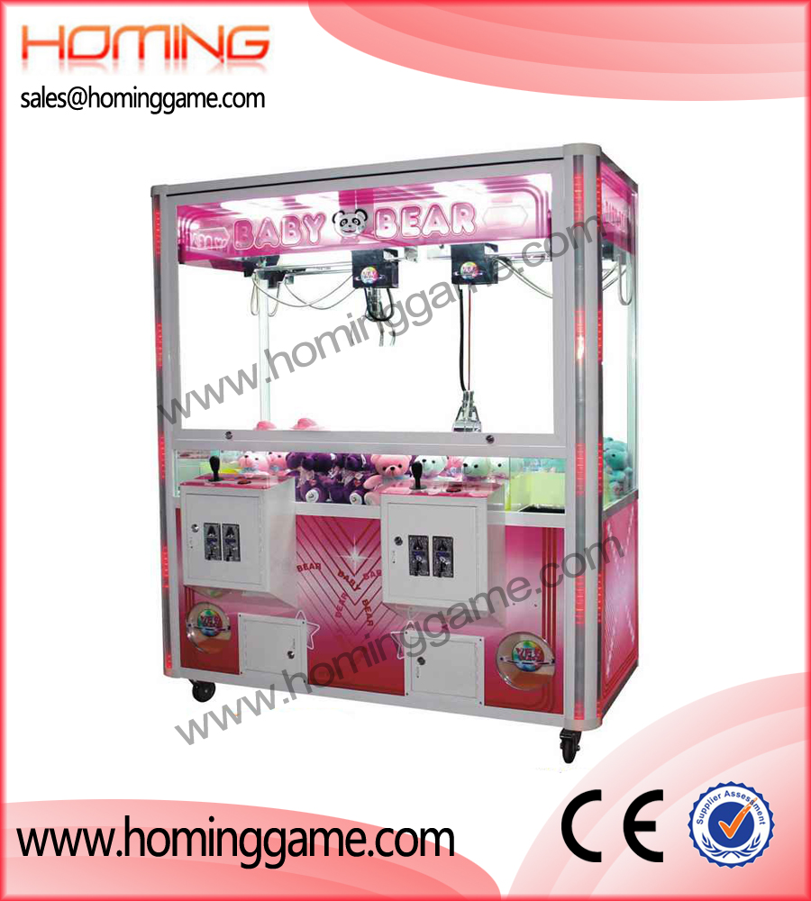 Double player crane machine,crane machine,game machine,coin operated game machine,amusement game equipment,indoor game machine,arcade game machine,gift game machine,prize game machine,vending machine,vending game machine