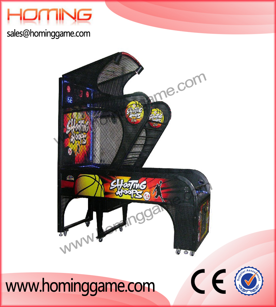 Shooting hoops basketball game machine,basketball game machine,game machine,arcade game machine,coin operated game machine,indoor game machine,amusement game,amusement machine,redemption game machine