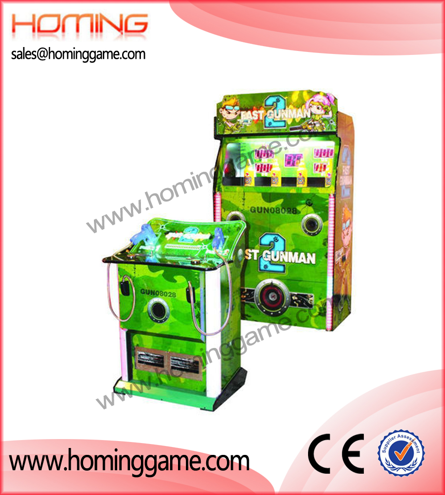 Fast Gunman shooting(Double Gun),game machine,arcade game machine,coin operated game machine,amusement machine,amusement game equipment